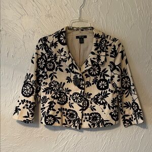 Style & Co. Black Floral Women's Blazer